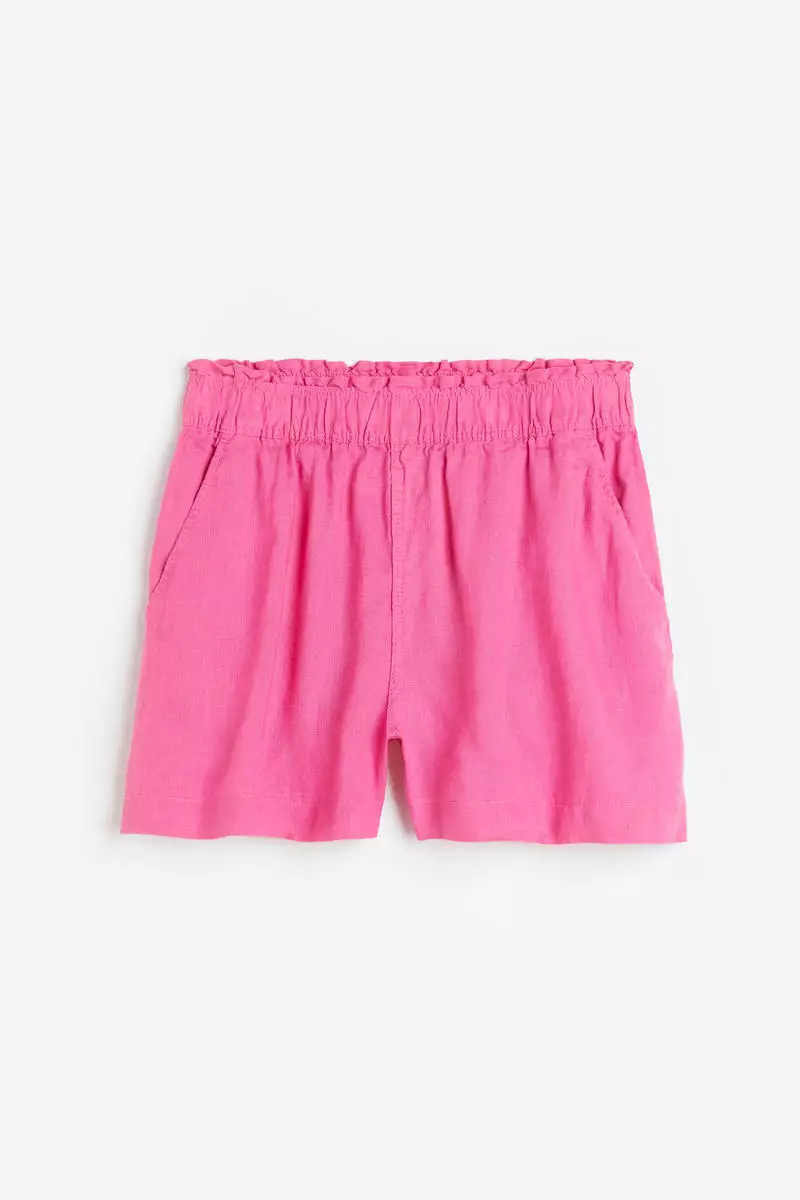 buy-h-m-linen-shorts-2024-online-zalora-singapore