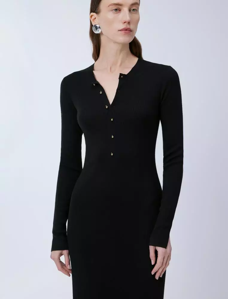 长袖毛衫连衣裙