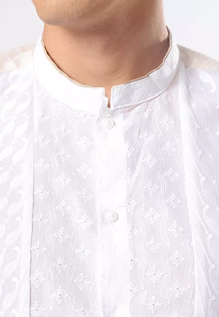 Kemeja Koko Pria Lengan Panjang Baju Muslim Pria HOPKINS KHAKY