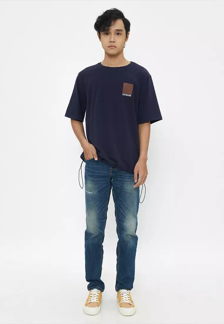 POWER-NAVY T-SHIRT SS