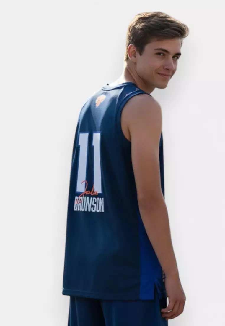 New York Knicks Jalen Brunson #11 Basketball Jersey for Split Collection