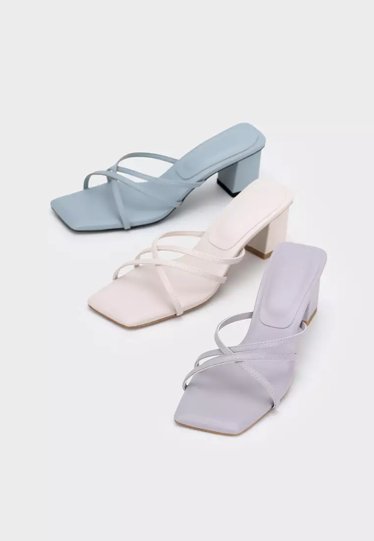 STRAPPY CLOUDFOAM CHUNKY HEEL SLIDE