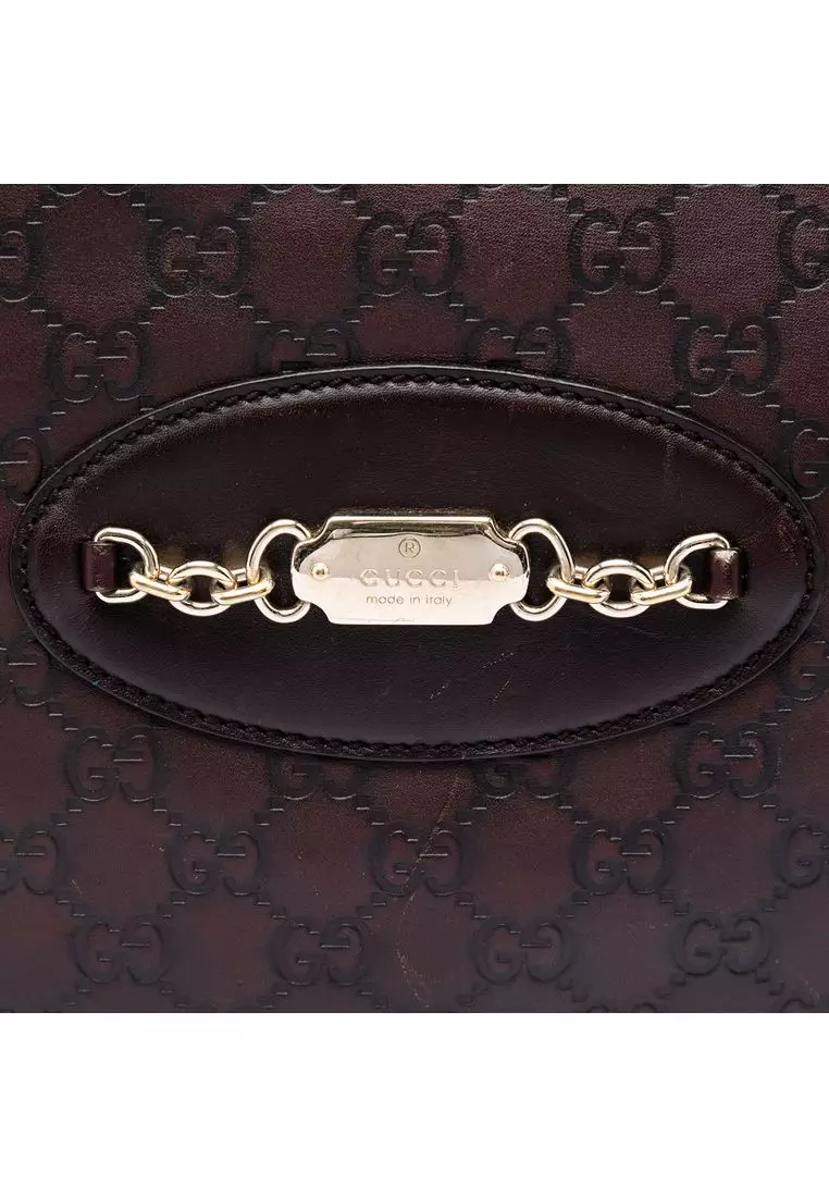 Pre-Loved Gucci Guccissima Punch Crossbody
