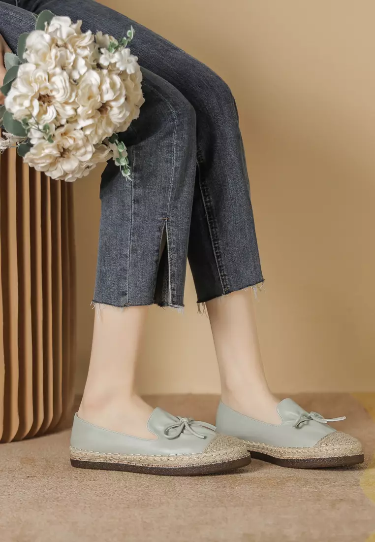 Buy Twenty Eight Shoes Bow Faux Leather Espadrilles PS6331 2023 Online