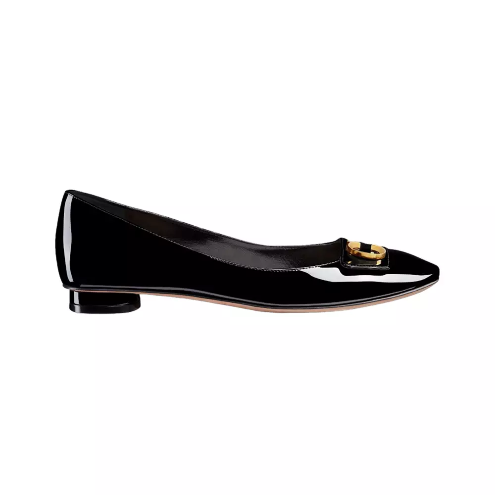 Jual Christian Dior Christian Dior C'est D Ballet Flat Black Patent
