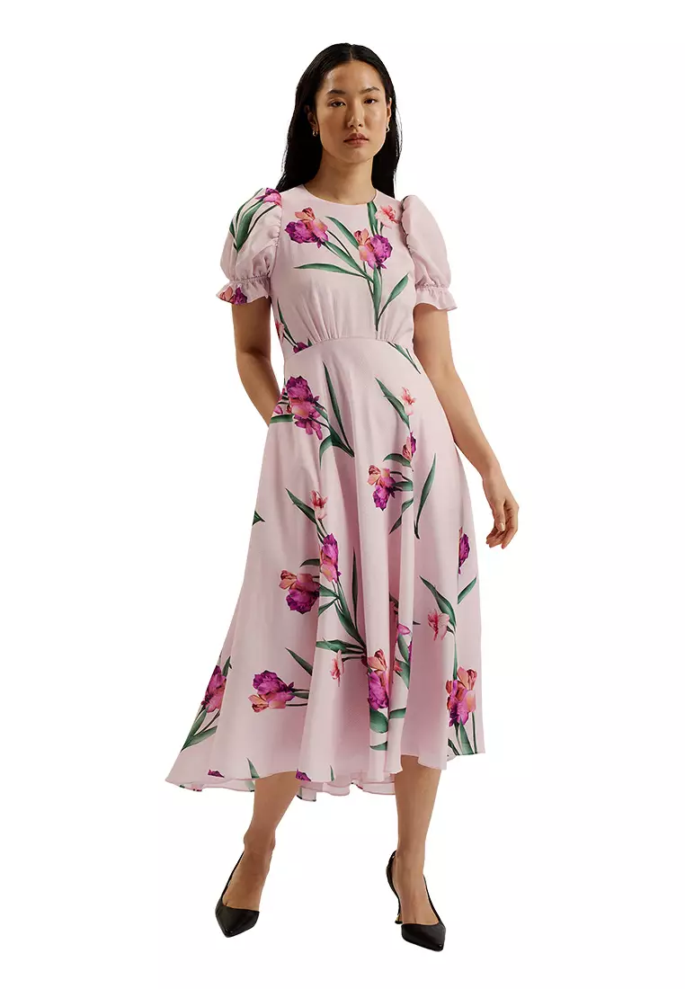 Ted Baker Simarra Simarra Florence Midi Long Sleeve Dress Ted