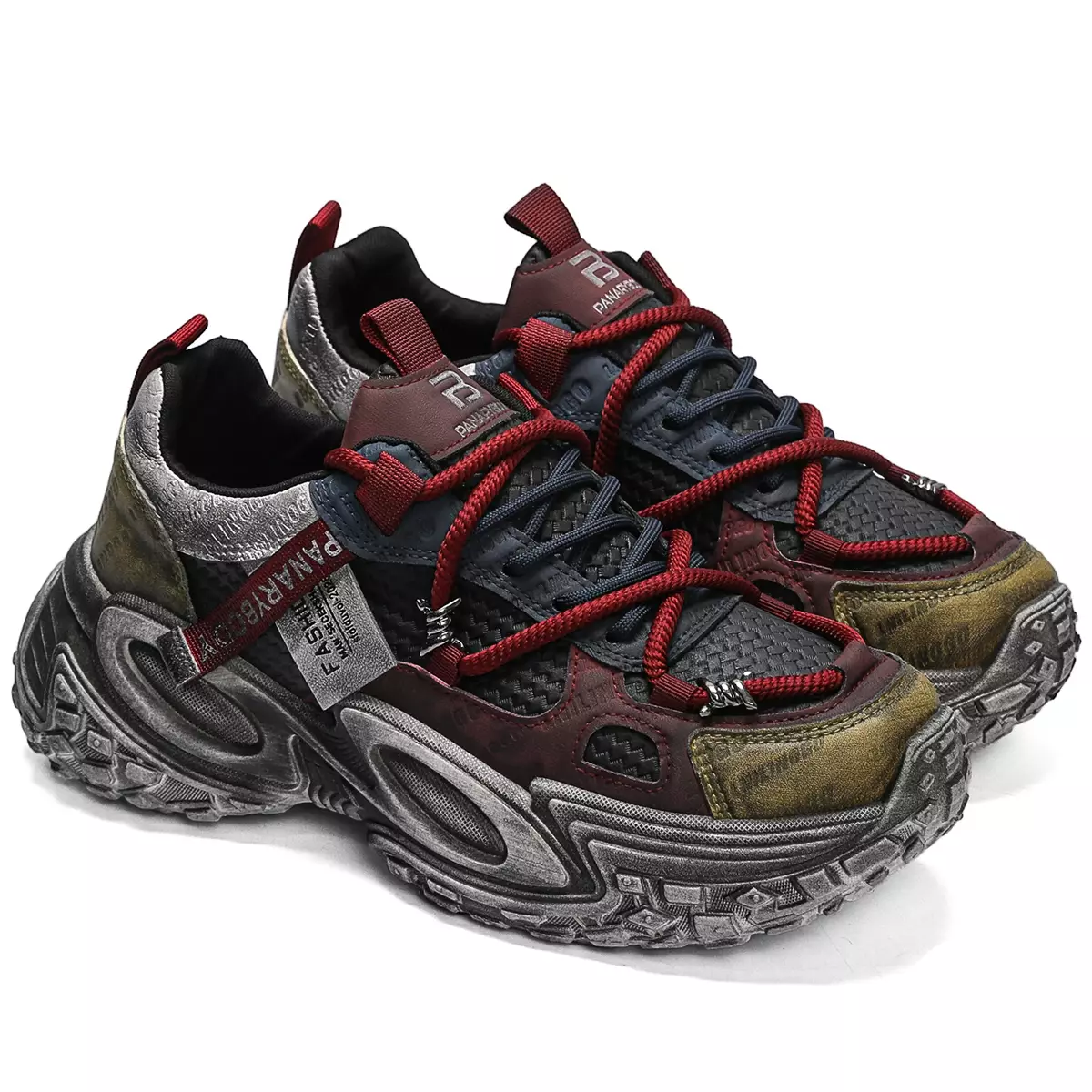 LURAD Sneakers Pria Hak Tebal Non Slip Anti Licin Unik QNK805