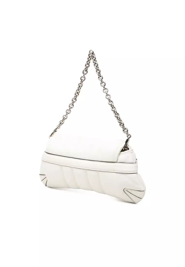 Pre-Loved Gucci Small Quilted Calfskin Horsebit Chain Satchel
