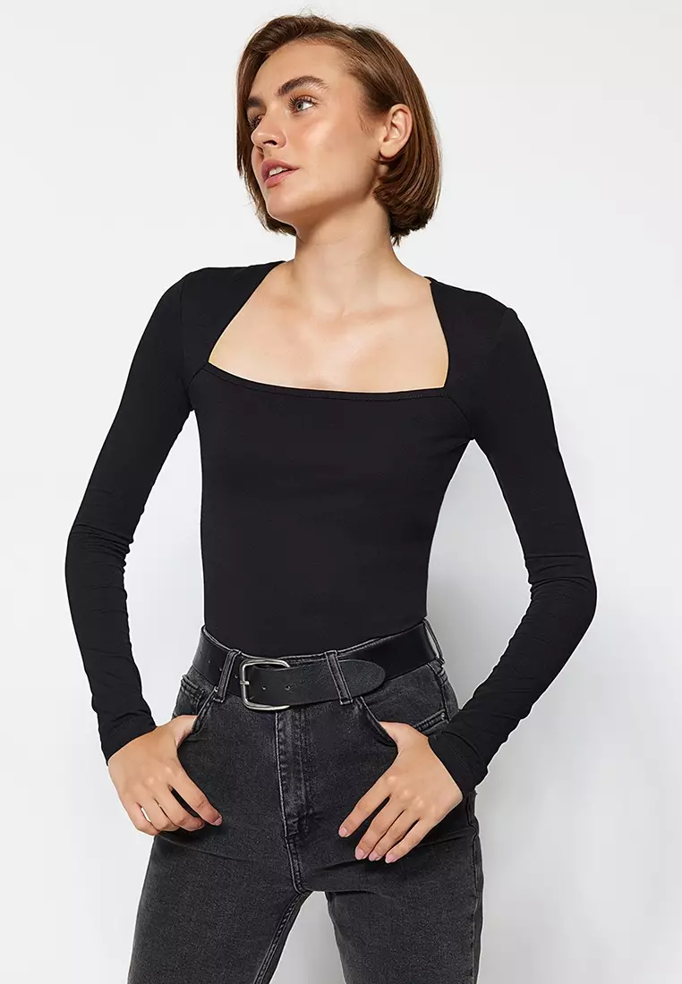 Long Sleeves Fitted Top