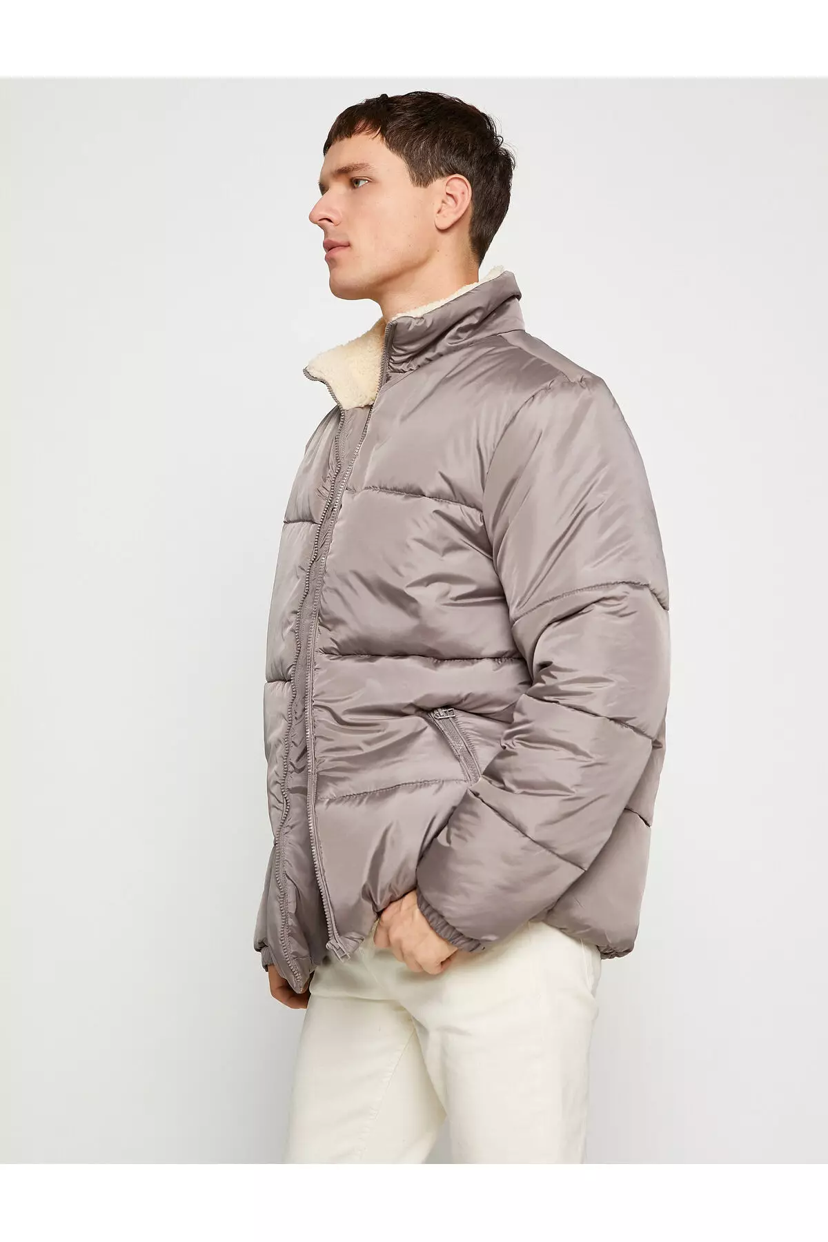 Buy KOTON Shiny Coat Zip Waterproof 2024 Online ZALORA Singapore