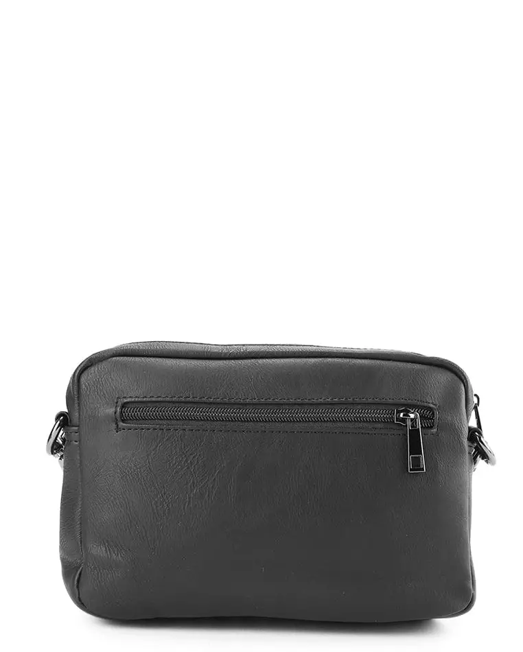 Distressed Leather Charter Crossbody Bag