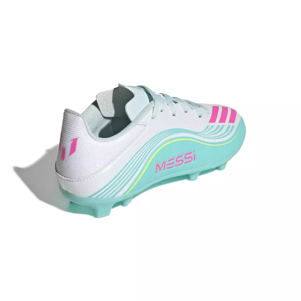 ADIDAS F50 Messi League Fg/Mg J JQ0942 - Sepatu Bola Anak (Putih)