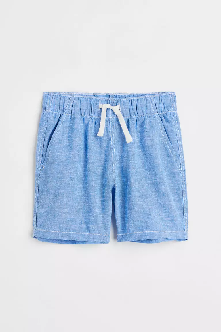 Jual H&M Linen-blend pull-on shorts Original 2024 | ZALORA Indonesia