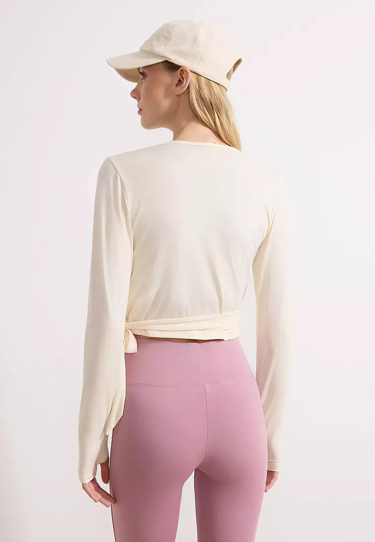 Wrap Crop Sports Top