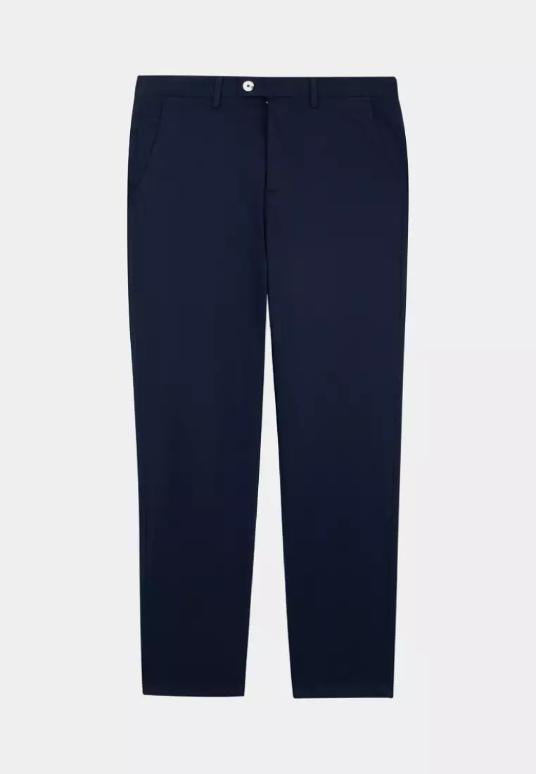 Navy Slim Fit Stretch Chinos
