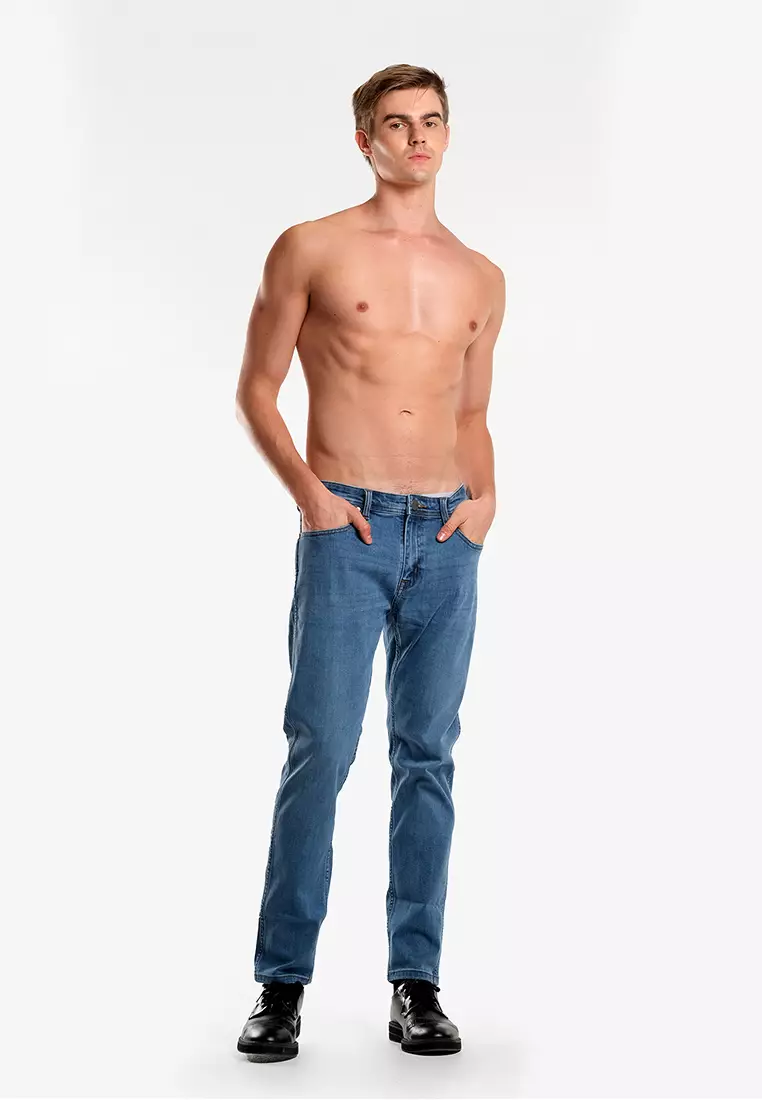 Wrangler Men's Denim Jeans Texas Tapered Fit