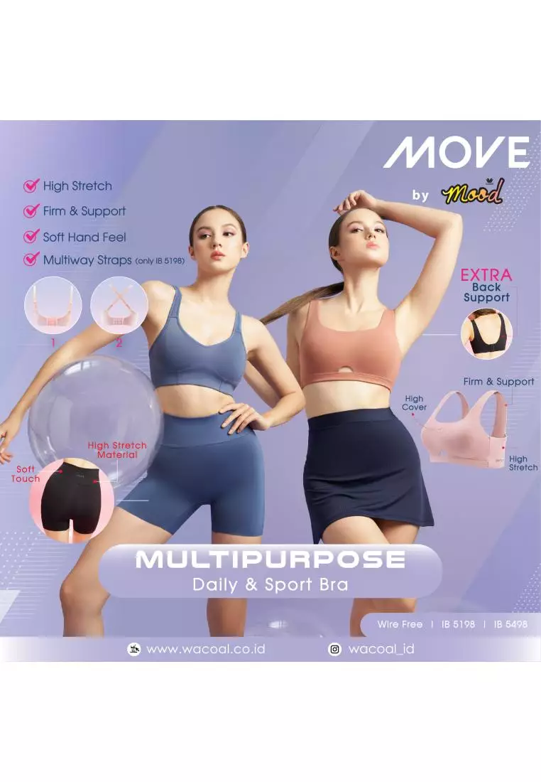 Wacoal Mood Move IB 5198 - Daily Sport Bra - Non Wire