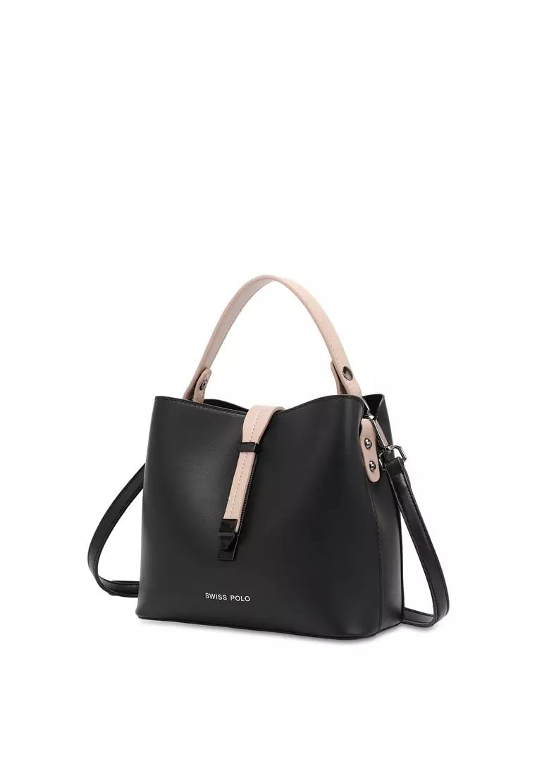 Women's Top Handle Bag / Sling Bag / Crossbody Bag (Tas Selempang / Tas Tangan) - Hitam