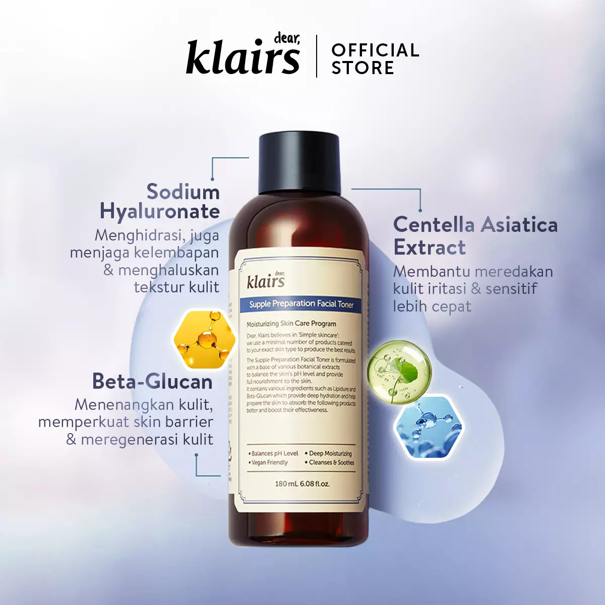 [Official Distributor] Dear Klairs Supple Preparation Facial Toner 180ml