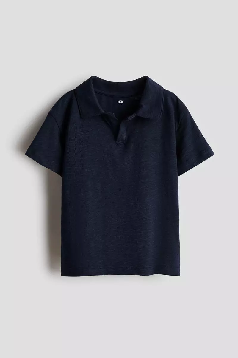 Cotton jersey polo shirt