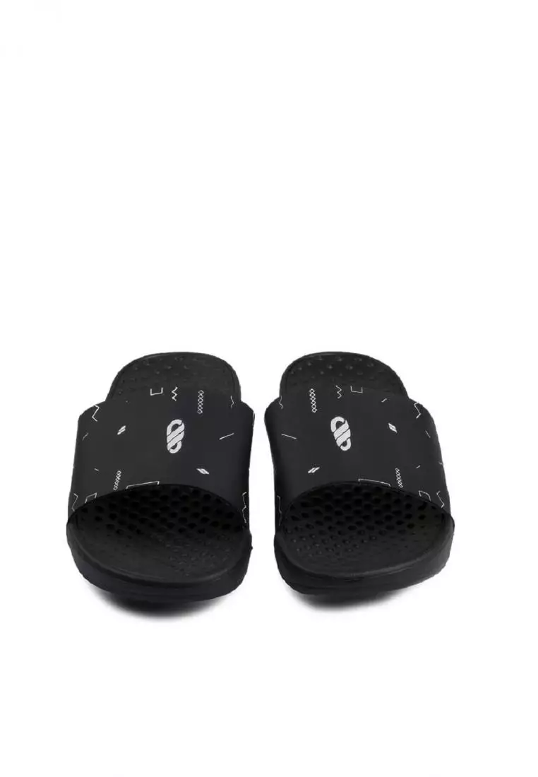 Sandal Pria Slide Footstep Footwear - Audi Black