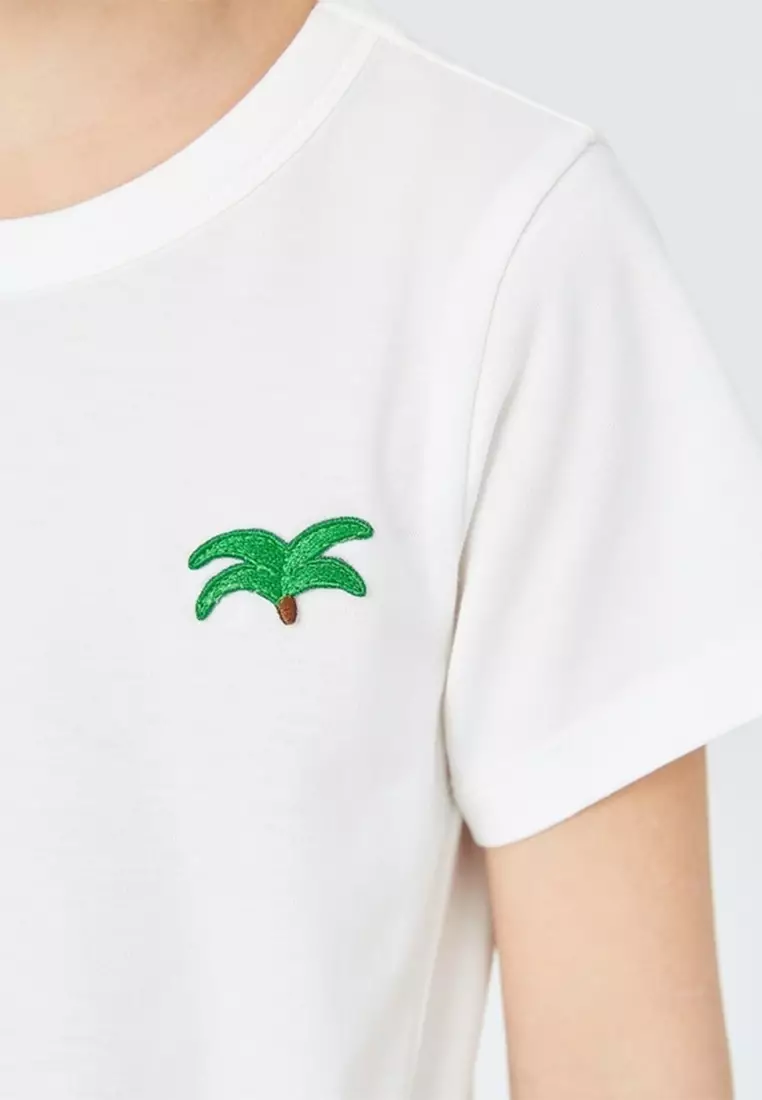 Ribbon Style Graphic Print Short Sleeve T-Shirt