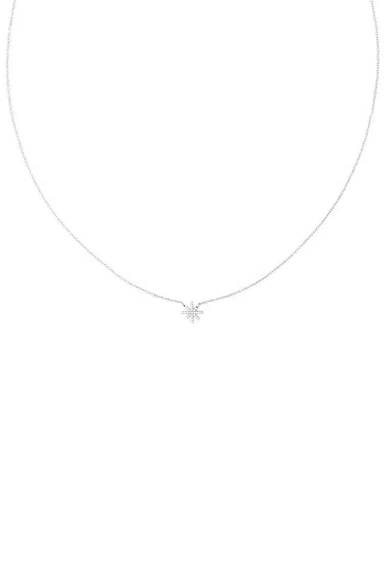 Mirelle Star Necklace Silver Unisex Necklace for women and men stainless steel crystal Necklace DW Official Authentic Original