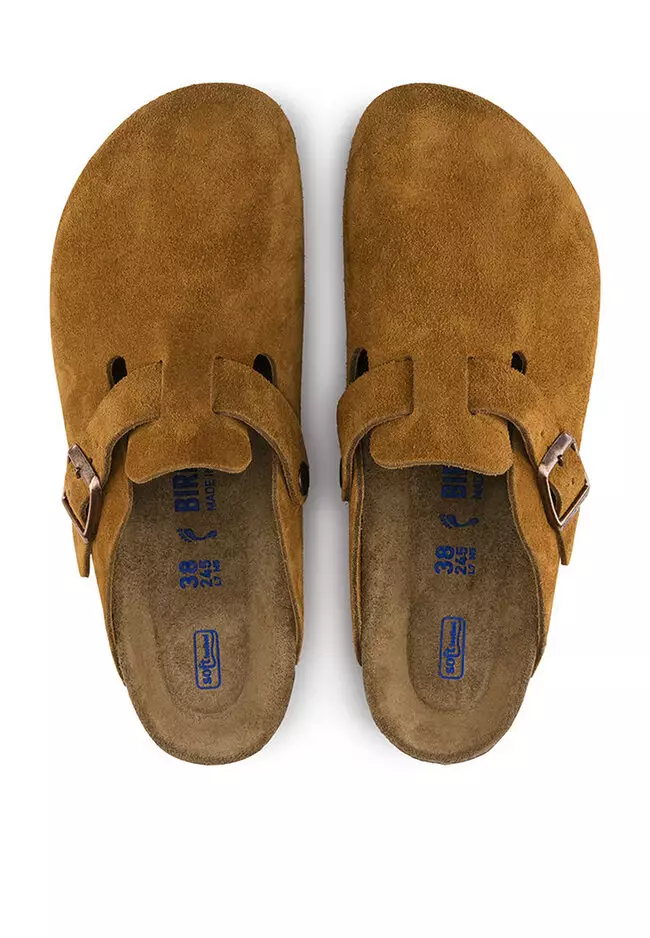 Jual Birkenstock Boston Soft Footbed Suede Leather Clog Sandals Original  2023 ZALORA Indonesia ®