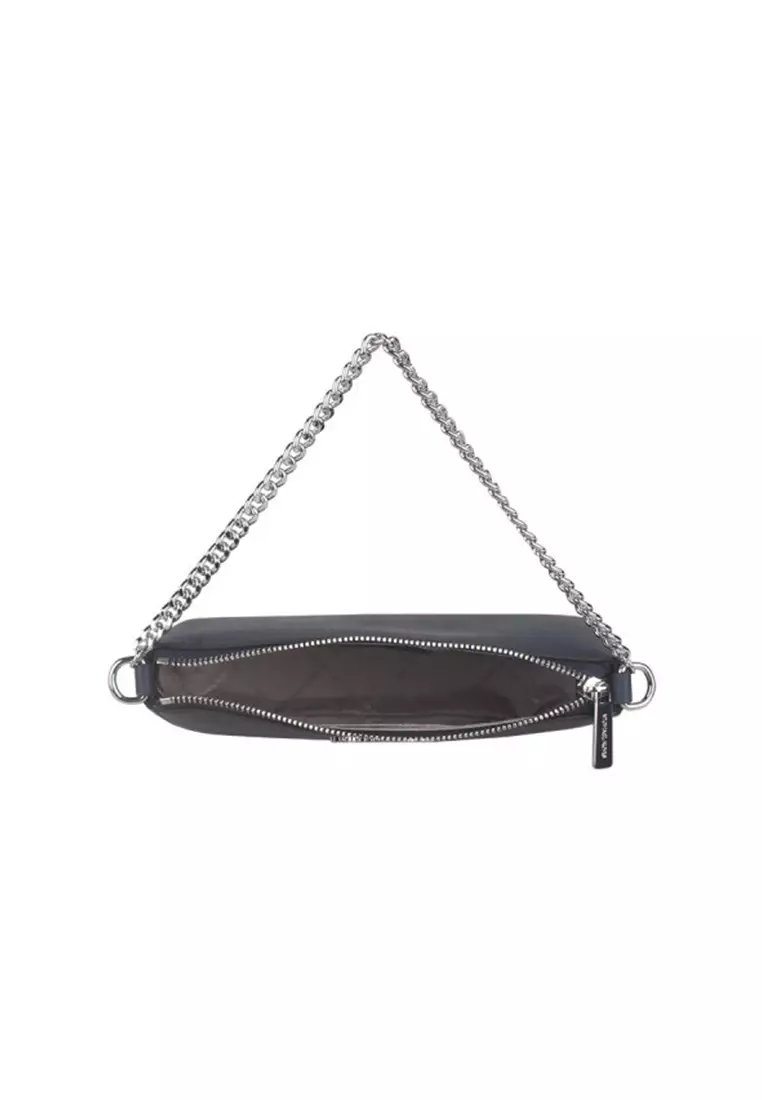 Jet Set Medium Saffiano Leather Crossbody Bag In Navy 35S0STVU6L