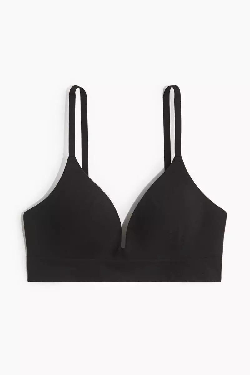 Padded non-wired seamless bra