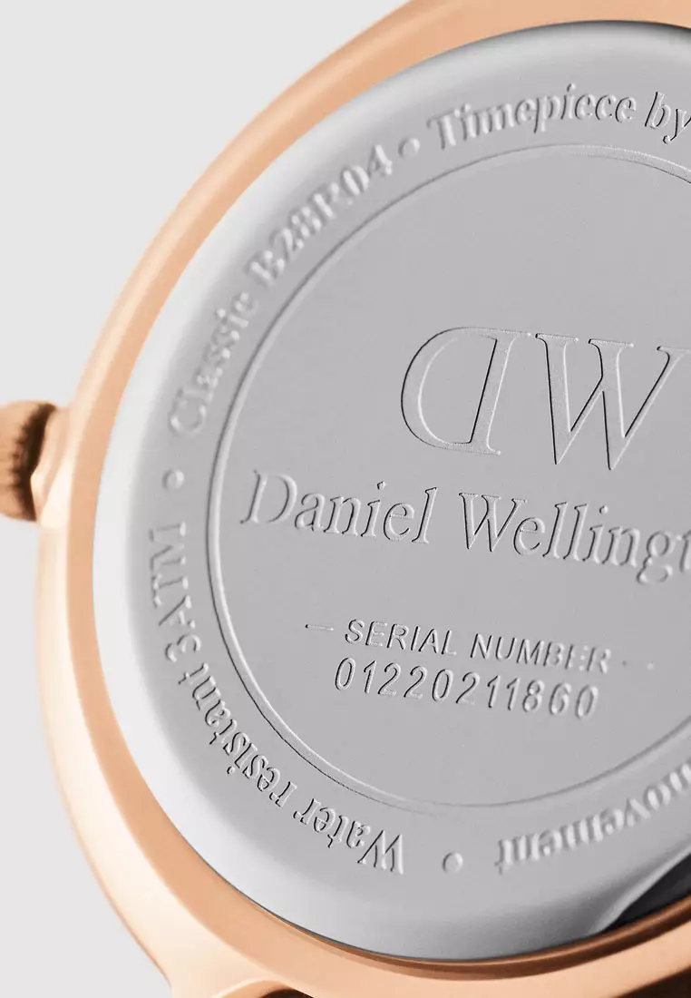 Petite Melrose 28mm Watch Black dial Mesh strap Rose Gold Female watch Ladies watch Watch for women DW