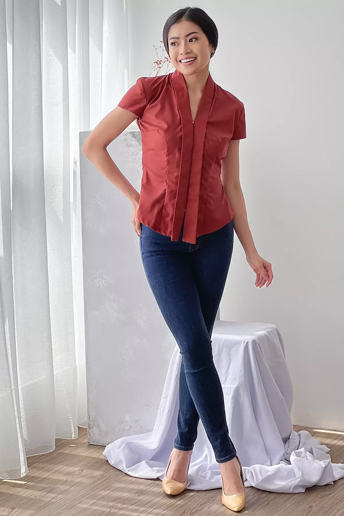 Kuncup Katun Terracota Kebaya