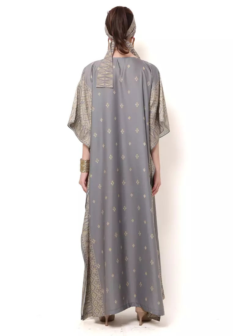 Kanzi Exclusive Short Sleeve Songket Kaftan