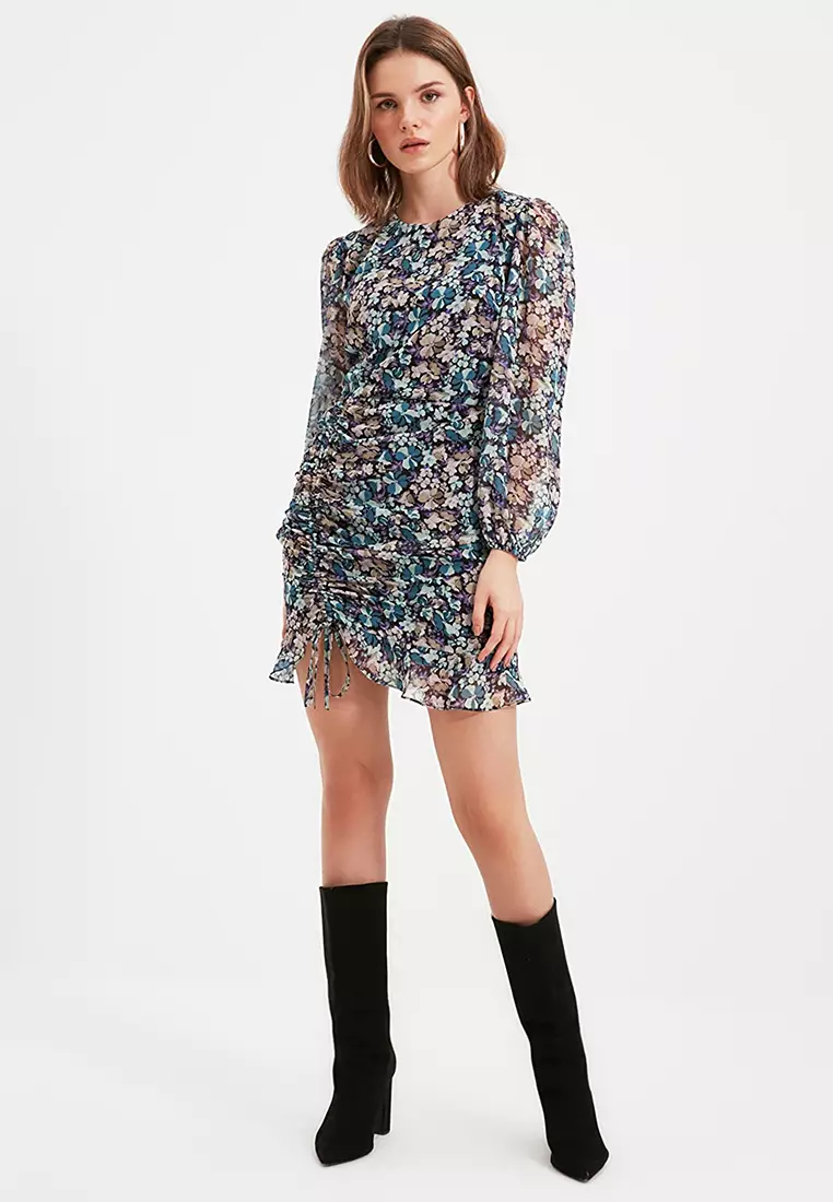 Buy Trendyol Petite Ruched Dress 2024 Online | ZALORA Singapore