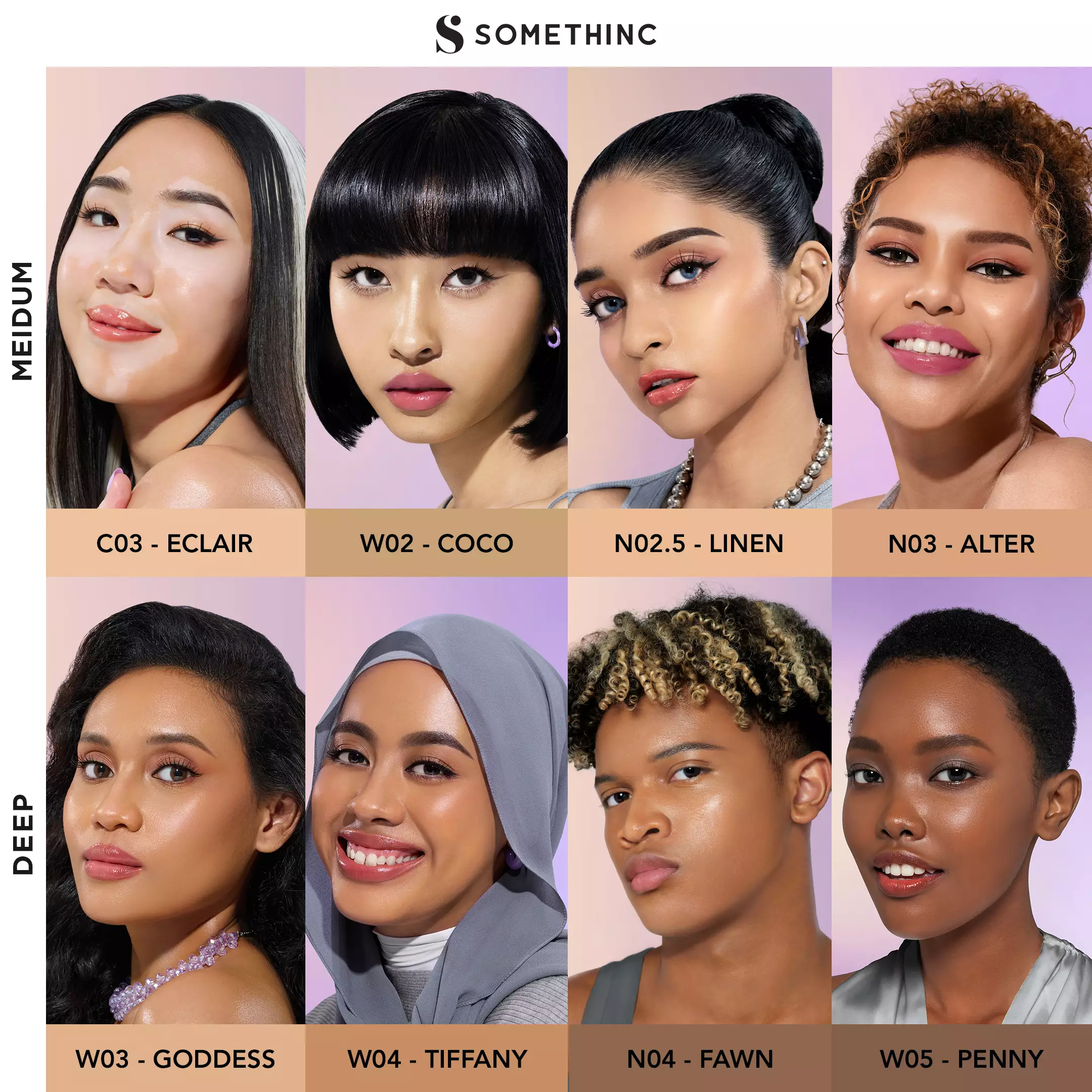 SOMETHINC (REFILL) SOMETHINC COPY PASTE BREATHABLE MESH CUSHION SPF 33 PA++ - Charlotte