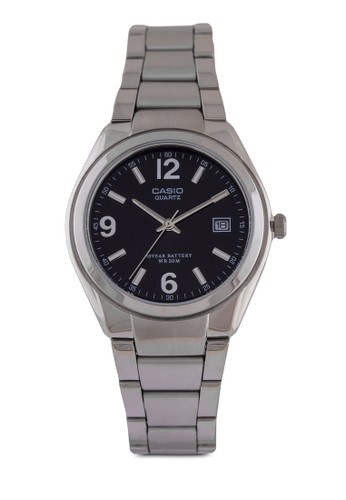 Casio MTP-1265D-1AVDF 數字日期鍊錶, 錶類, 不銹esprit門市地址鋼錶帶