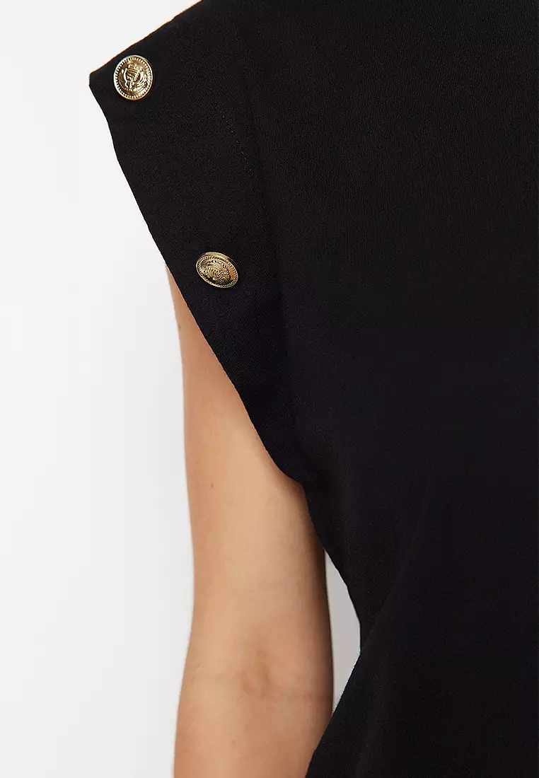 Button Detailed T-Shirt