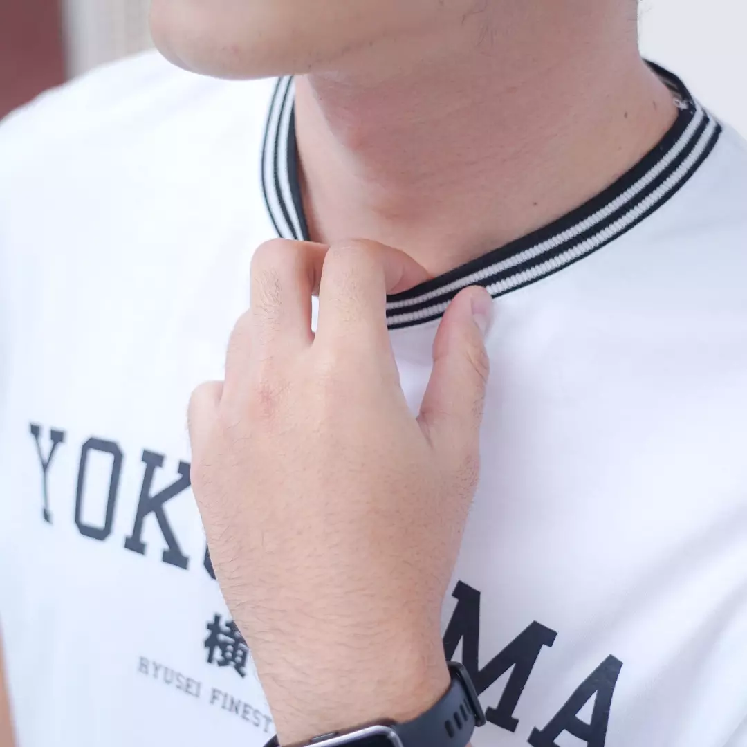 Ryusei Kaos Pria Yokohama White