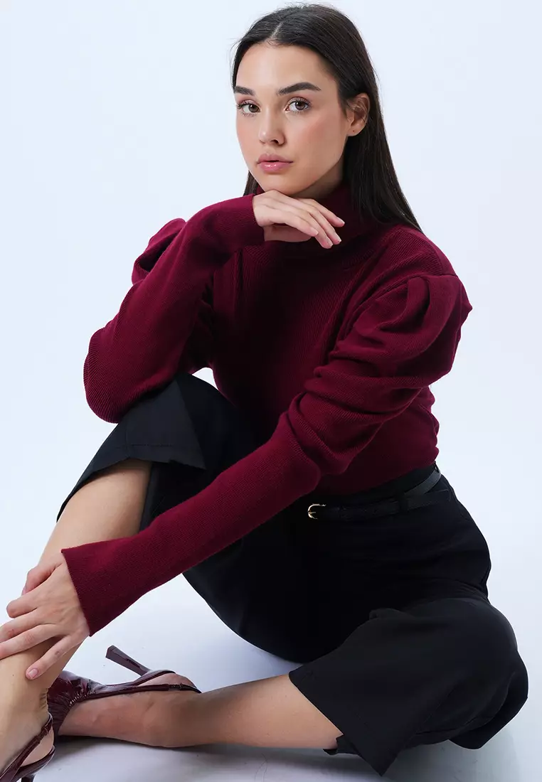 Turtleneck Princess Sleeve Sweater