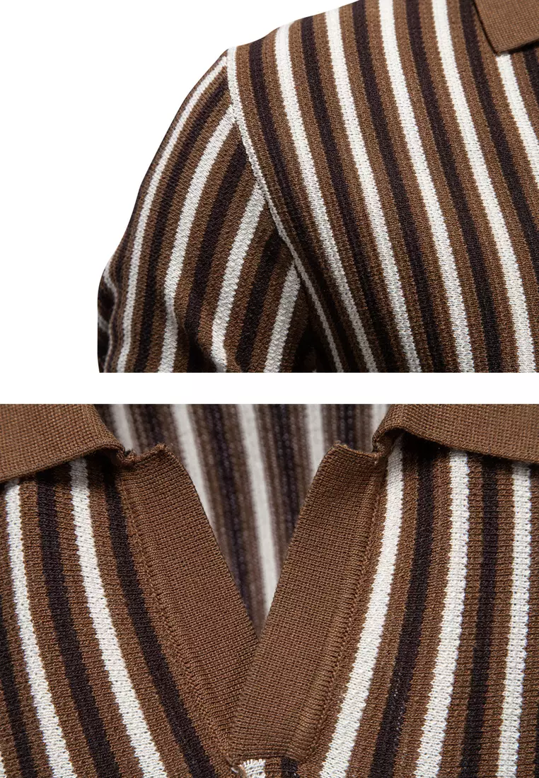 商務條紋Polo衫 AX-PSD8032