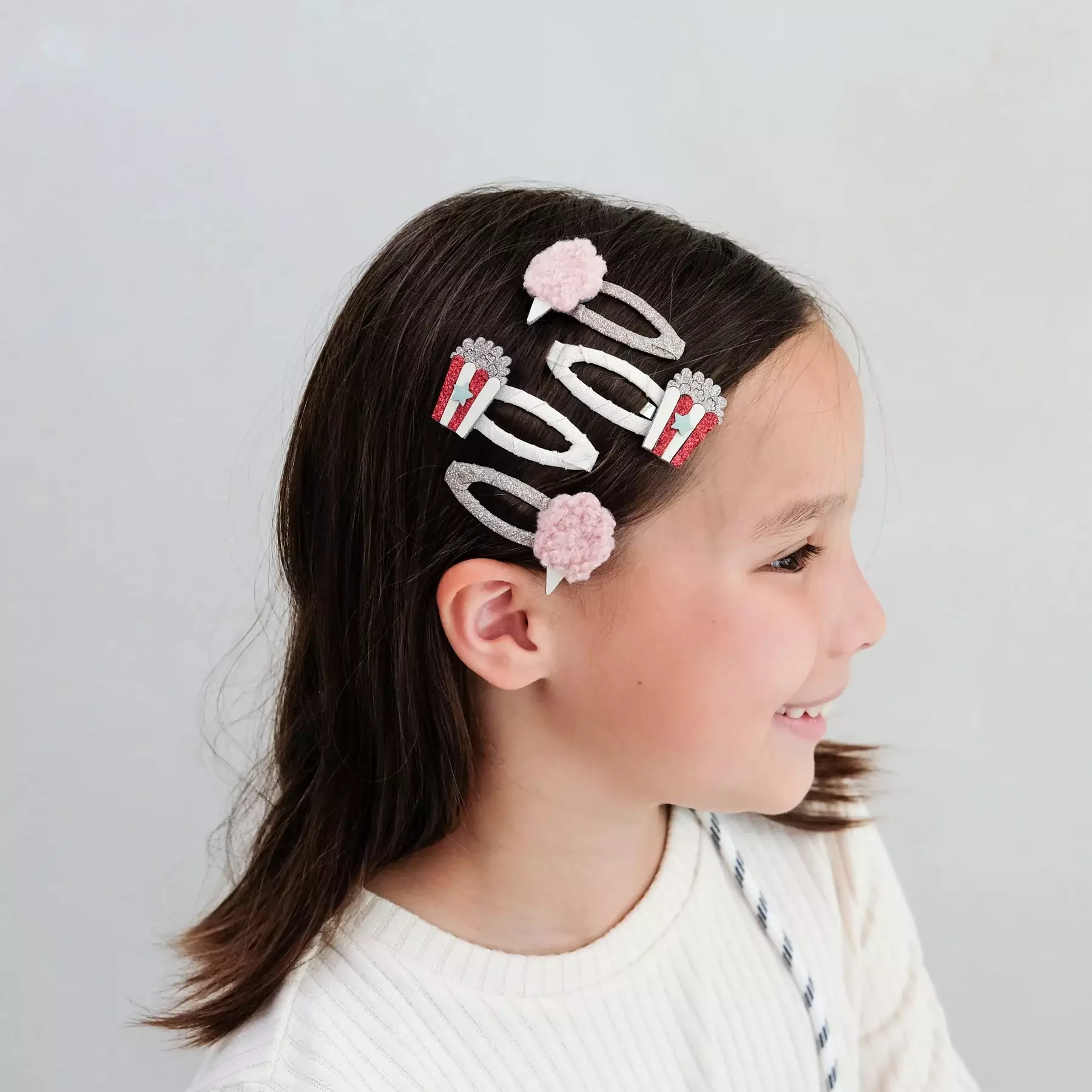 Mimi & Lula Popcorn & Candyfloss Clips - Jepitan Rambut Anak Perempuan (Multi)