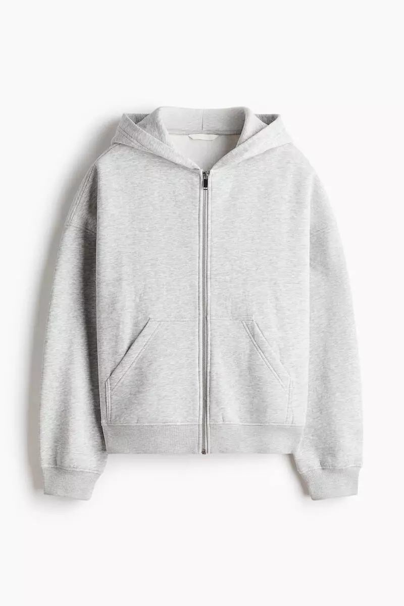 Zip-through hoodie
