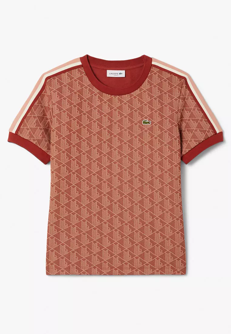 Lacoste Slim Fit Monogram Jacquard T-shirt