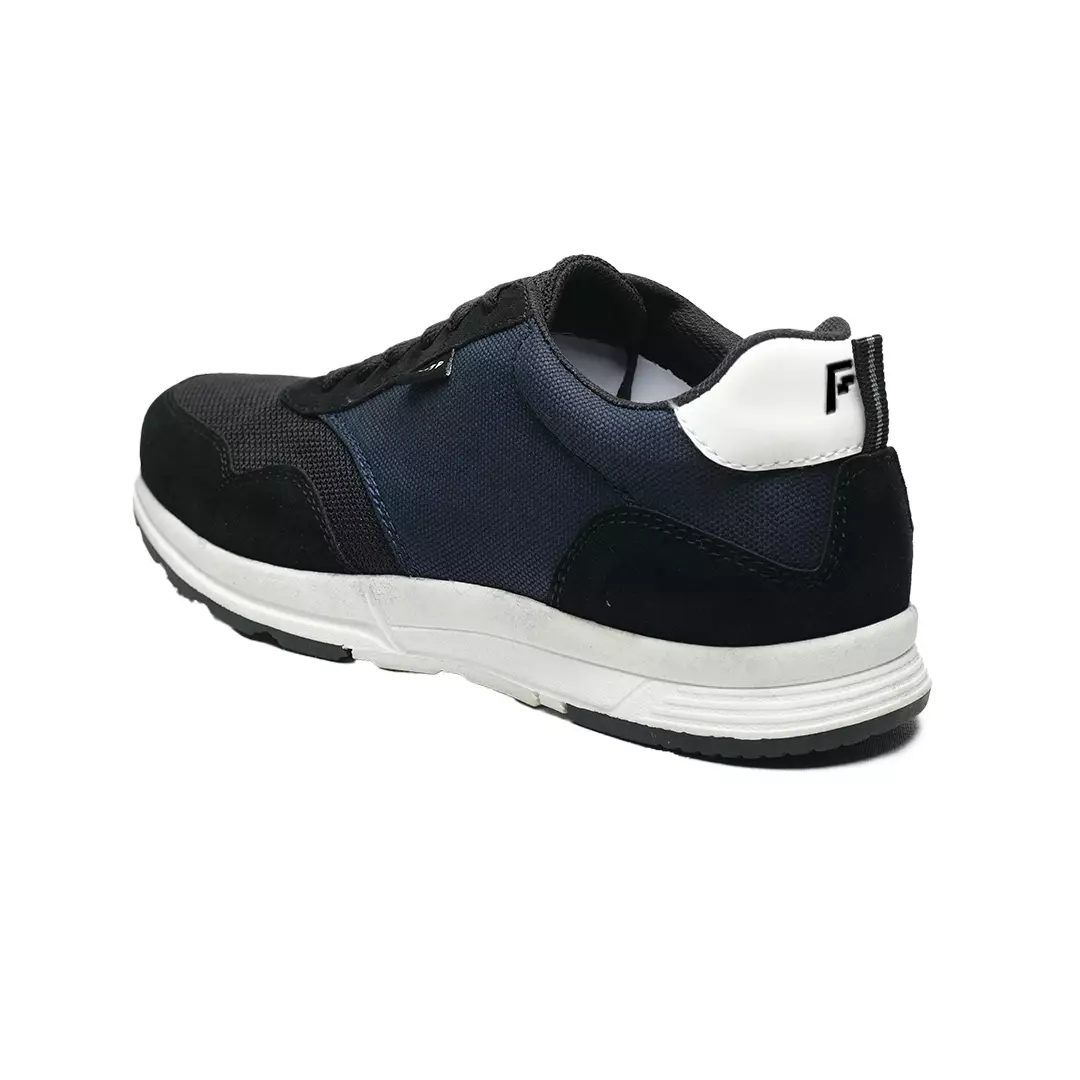 Footstep Footwear Sepatu Pria Sneakers Afton Black Navy Original Shoes