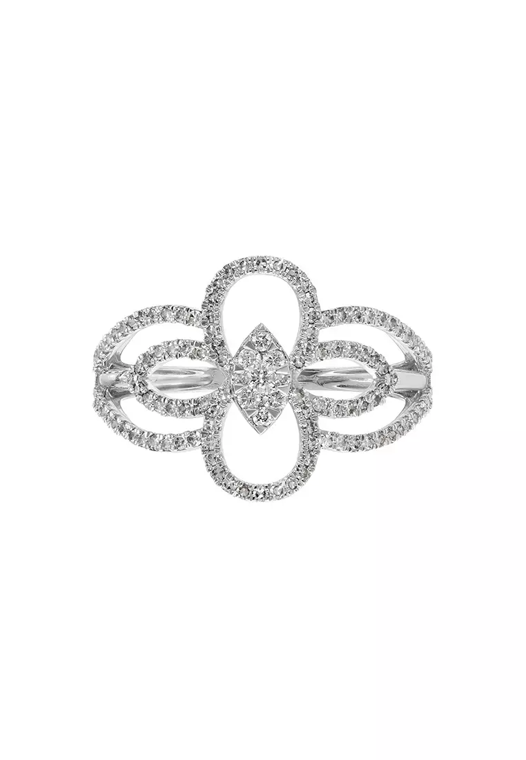 HABIB Diamond Ring in 375/9K White Gold 271191224