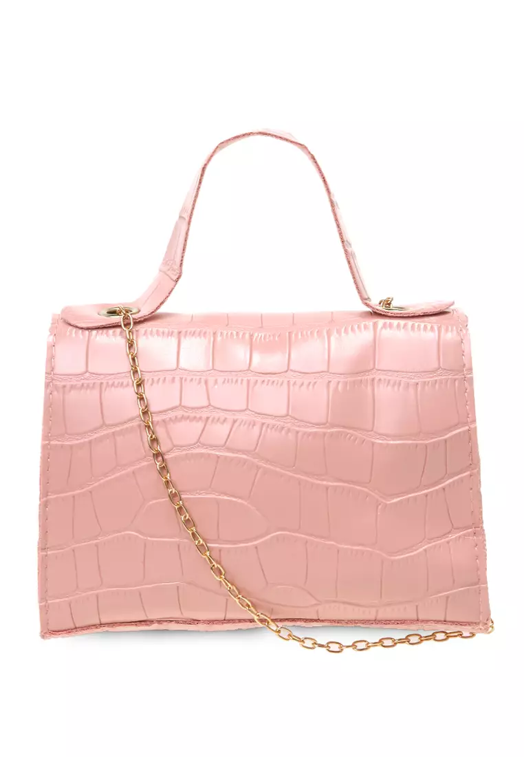 Jervis Tas Slempang Wanita Two Ropes Design Elegant Women - Pink