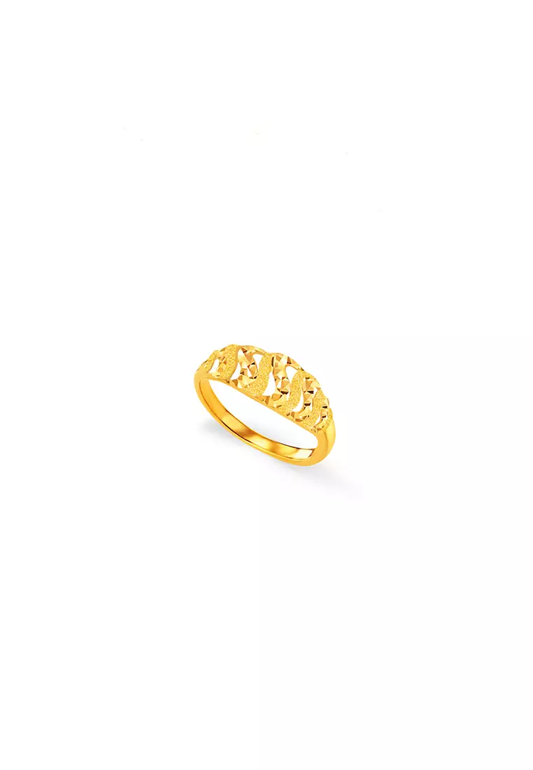Gold ring stamped discount 375