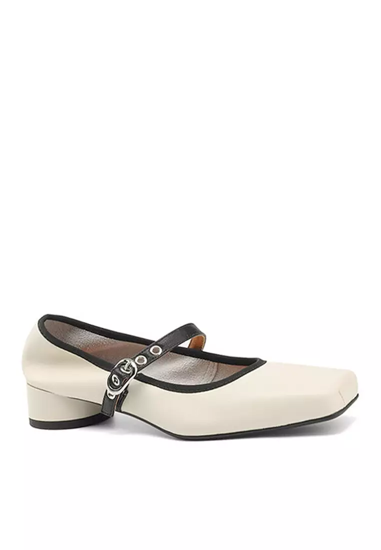 Discount on Twenty Eight Shoes  shoes - SKU: VANSA Leather Square Toe Buckle Mary Jane Shoes VSW-F-3282
