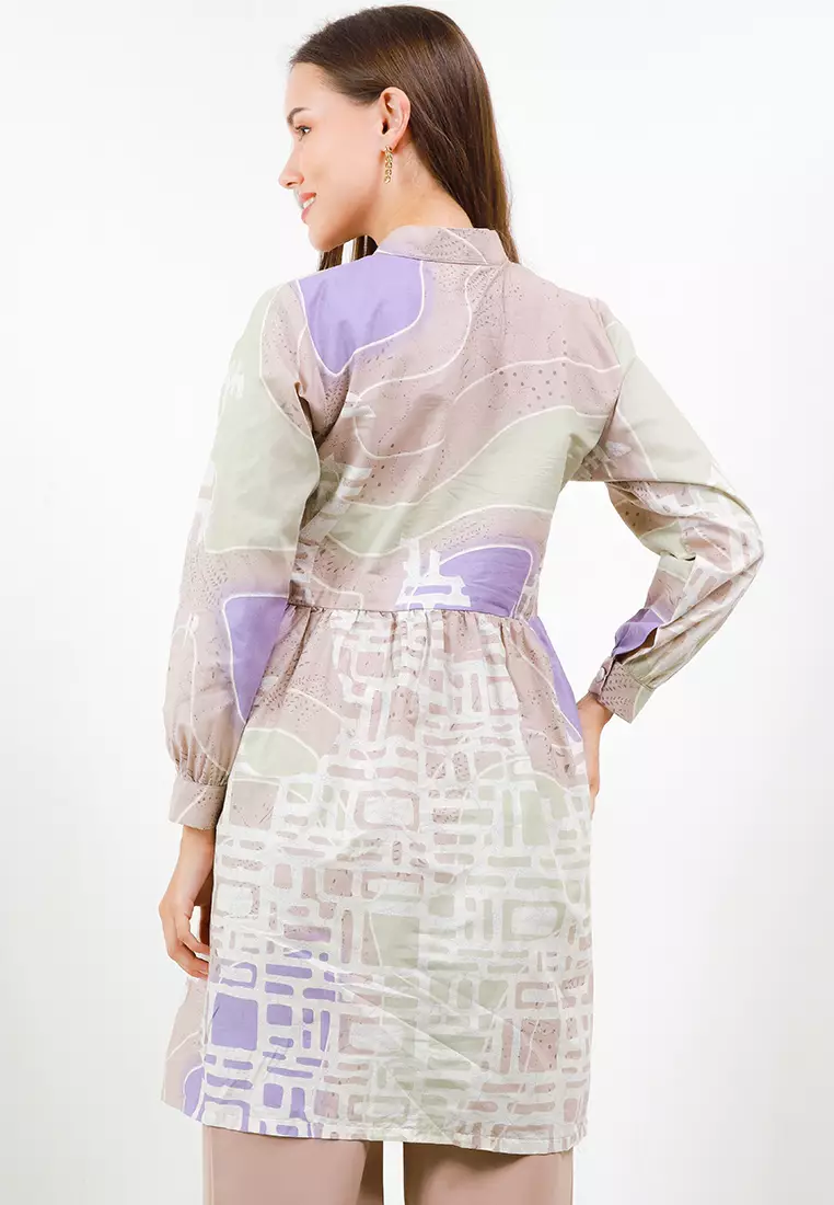 Aleeya Tunic Batik Katun Wanita