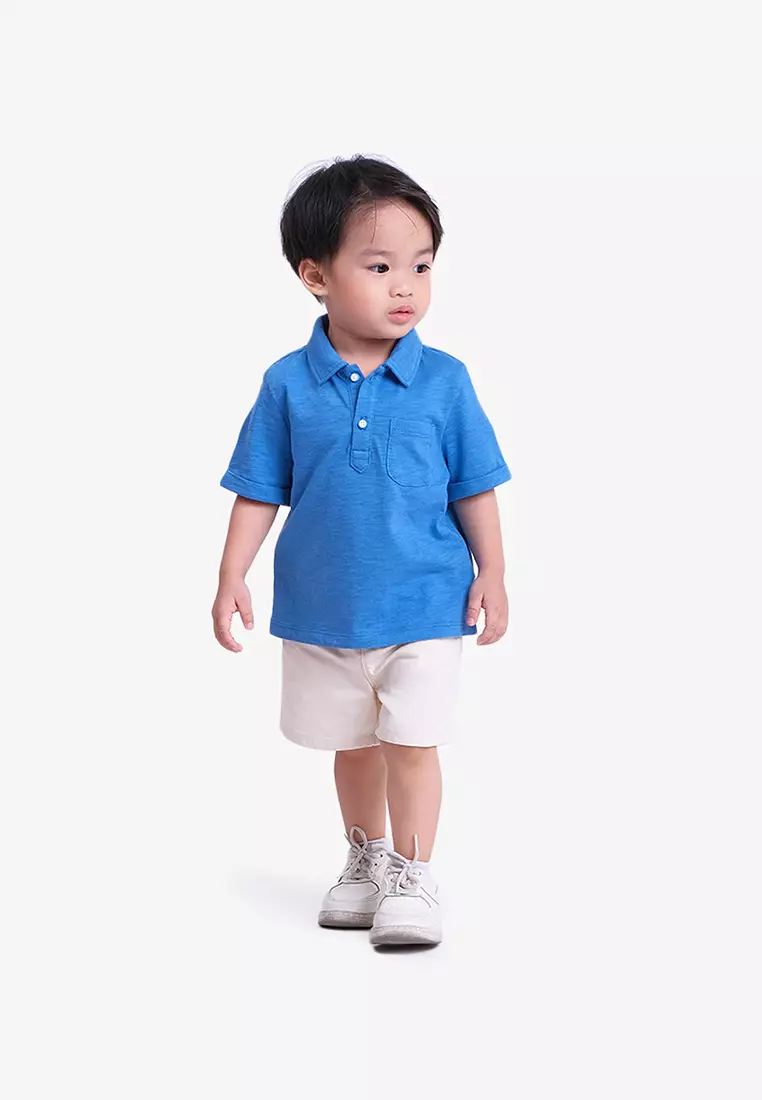 Baby Boys Back Printed Polo